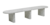 Click to swap image: &lt;strong&gt;Amara Oval Bench-Matt White&lt;/strong&gt;&lt;br&gt;Dimensions: W1800 x D400 x H350mm
